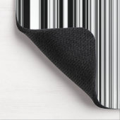 Zwarte en witte lijnen muismat (Hoek)