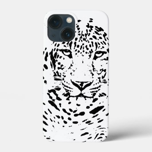 Zwarte en witte luipaard Hoesje-Mate iPhone draagt Case-Mate iPhone Case (Achterkant)