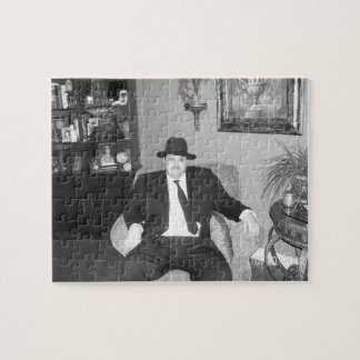 Zwarte en witte maffiapuzzel legpuzzel
