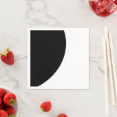 Zwarte en Witte Majesteit Servetten (Insitu)