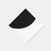 Zwarte en Witte Majesteit Servetten (Hoek)