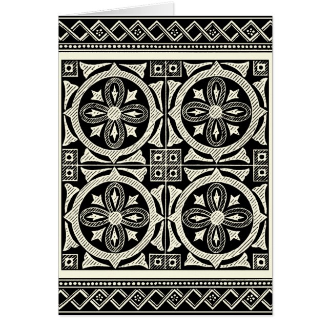Zwarte en Witte Mandala Motif door Vision Studio (Voorkant)