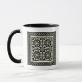 Zwarte en Witte Mandala Motif door Vision Studio Mok (Links)