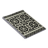 Zwarte en Witte Mandala Motif door Vision Studio Notitieboek (Rechterzijde)