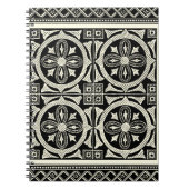 Zwarte en Witte Mandala Motif door Vision Studio Notitieboek (Voorkant)