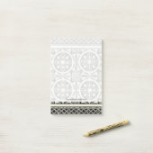 Zwarte en Witte Mandala Motif door Vision Studio Post-it® Notes (Op bureau)