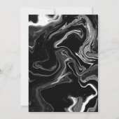 Zwarte en witte marmer bruilding kaart (Achterkant)