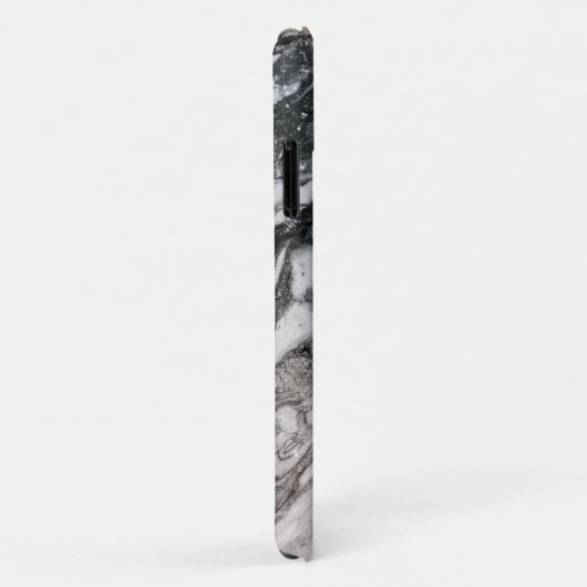 Zwarte en witte marmer Case-Mate iPhone case (Achterkant/rechts)