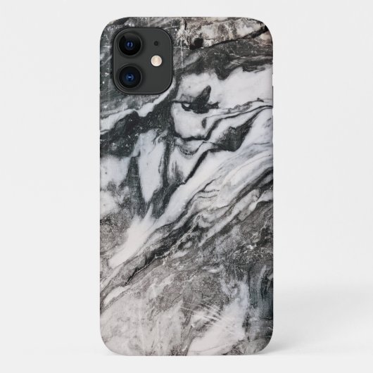 Zwarte en witte marmer Case-Mate iPhone case (Achterkant)