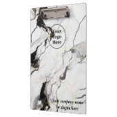 Zwarte en witte marmer klembord (Links)