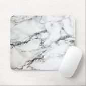 zwarte en witte marmer muismat (Met muis)
