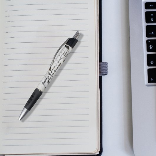 Zwarte en witte marmer pen