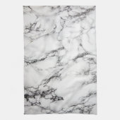 zwarte en witte marmer theedoek (Verticaal)