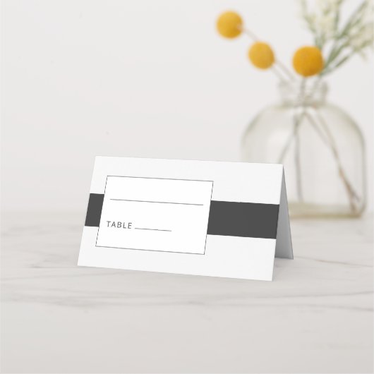 Zwarte en witte, minimale gedurfde bruiloft (Achterkant)