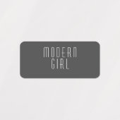 Zwarte en witte moderne waslabels labels (Design 1)