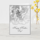 Zwarte en witte moederdag Kaart (Gele Bloem)