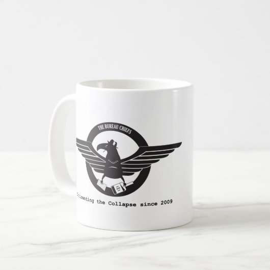 Zwarte en witte Mok (Voorkant links)