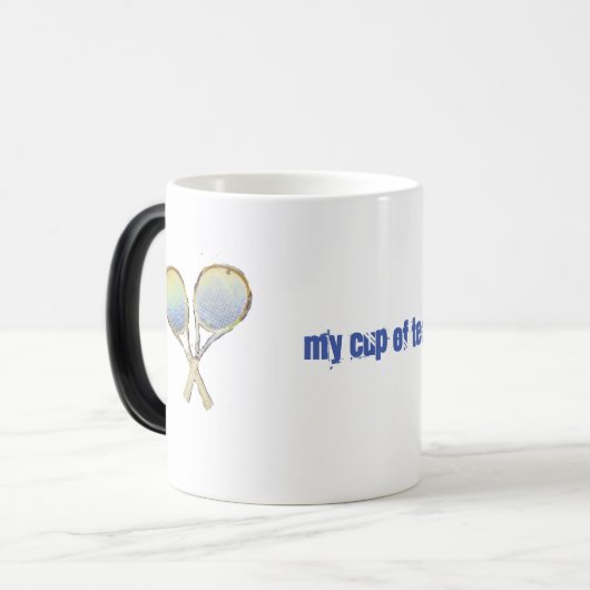 Zwarte en witte Mok (Voorkant links)