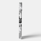 Zwarte en witte mooie bloemen Case-Mate iPhone case (Achterkant / Rechts)