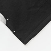 Zwarte en witte moons en sterren fleece deken (Hoek)