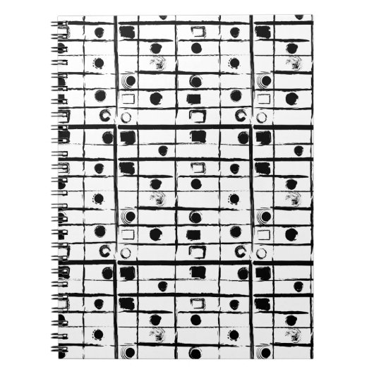 ZWARTE EN WITTE NOTITIEBOEK (Voorkant)