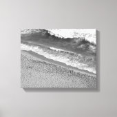 Zwarte en Witte Oceaan Canvas Afdruk (Voorkant)