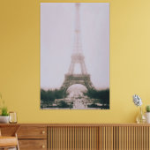 zwarte en witte olifantentoren in Parijs Canvas Afdruk (Insitu (Woonkamer))