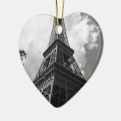 Zwarte en witte olifantentoren in Parijs Keramisch Ornament (Links)