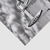 Zwarte en witte olivelpompeenheid tissuepapier (Detail)