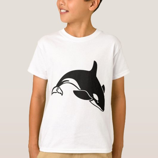 Zwarte en Witte Orca Killer Whale T-shirt (Voorkant)