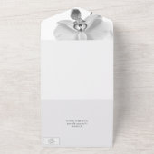 Zwarte en witte orchideeën bruiloft all in one uitnodiging (Buitenkant)