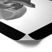 Zwarte en witte orchideeën op de stok poster (Hoek)