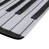 Zwarte en witte pianoketoestel snijplank (Hoek)