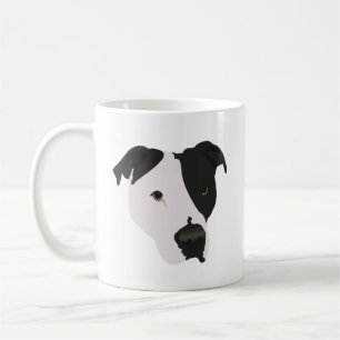 Zwarte en witte Pitbull Koffiemok