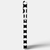 Zwarte en witte poka Dot Case-Mate iPhone Case (Achterkant / Links)