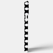 Zwarte en witte poka Dot Case-Mate iPhone Case (Achterkant / Rechts)
