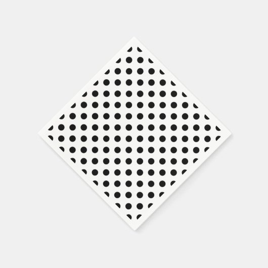 Zwarte en witte poka Dot Cocktail Napkins Servetten (Hoek)