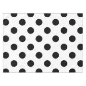 Zwarte en witte poka Dot Tafelkleed (Voorkant (Horizontaal))