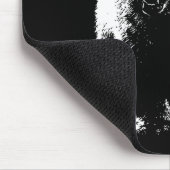 Zwarte en witte Pop Art Polar Beer Muismat (Hoek)