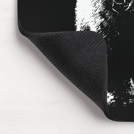 Zwarte en witte Pop Art Polar Beer Muismat (Hoek)