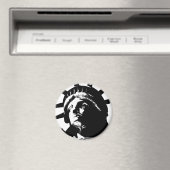 Zwarte en witte Pop Kunstbeeld Vrijheid Magneet (Insitu (Vaatwasser))