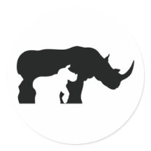 Zwarte en witte Rhino