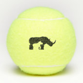 Zwarte en witte Rhino Tennisballen (Voorkant)