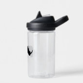 Zwarte en witte Rhino Waterfles (Links)