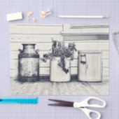  zwarte en witte rijst tissuepapier (Craft)