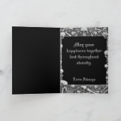 Zwarte en witte Romance Huid Spellbook Weddenschap Kaart (Binnen)