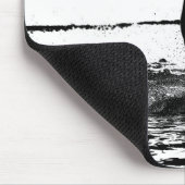 Zwarte en witte ronddraaiende moderne Pop Muismat (Hoek)