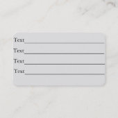 zwarte en witte rozen bloemen kunst tuinbloemist visitekaartje (Achterkant)