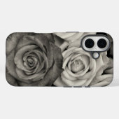 Zwarte en Witte Rozen Case-Mate iPhone Case (Achterkant (horizontaal))