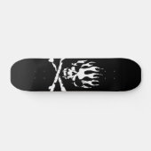 zwarte en witte schaats skateboard (Horizontaal)